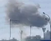 У центрі Києва видно дим над стадіоном «Динамо», сили ППО відбивають атаку дронів