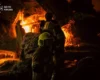 Вогнеборці загасили пожежу в Голосіївському районі, спричинену повторним обстрілом Києва