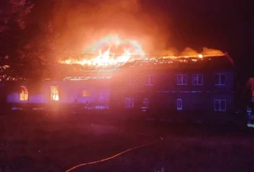 Російський дрон спричинив пожежу на Чернігівщині: з’явилися фото наслідків