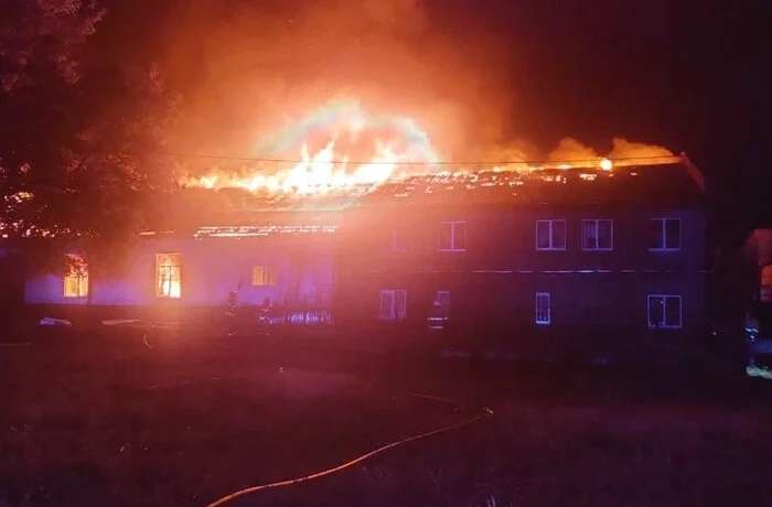 Російський дрон спричинив пожежу на Чернігівщині: з’явилися фото наслідків
