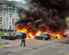 На Київщині рятувальники всю ніч і ранок гасять пожежі після атаки дронів (фото)