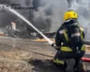 Рівненщина: спалахнула масштабна пожежа на заводі з виробництва пінопласту