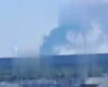 У передмісті Києва після атаки БпЛА спалахнула масштабна пожежа (відео)