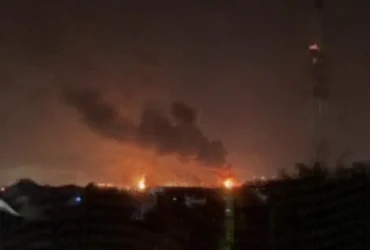 На Ільському НПЗ у Росії спалахнула пожежа після атаки українських дронів