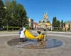 Малюки-засновники Києва на Поштовій площі змінили образ до Дня Незалежності