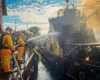 Ворожий «Шахед» атакував цивільне судно: прикордонники ліквідували пожежу та врятували екіпаж