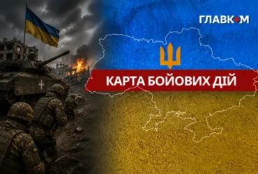 Карта бойових дій в Україні станом на 25 серпня 2026 року