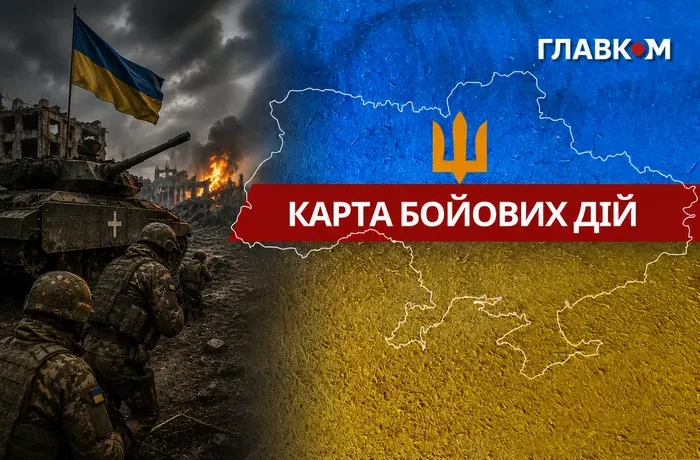 Карта бойових дій в Україні станом на 25 серпня 2026 року