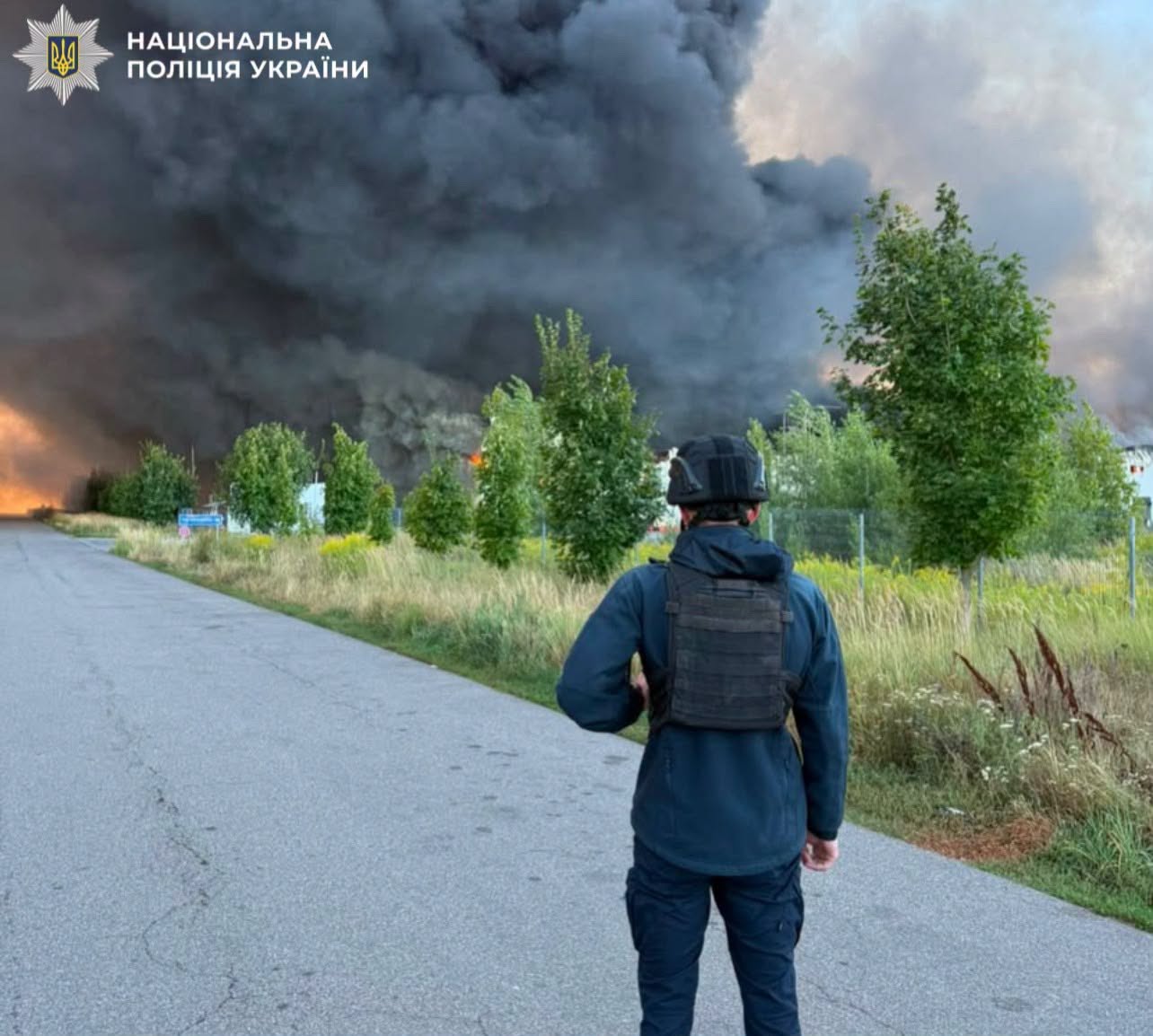На місцях влучань фіксуються пожежі