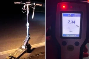 Кермувала з понад 2 проміле: у Білій Церкві патрульні зупинили п’яну жінку на електросамокаті