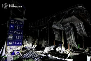 Полтавщина: росіяни знищили за ніч всі АЗС в одній з громад (фото)