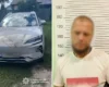 На Київщині чоловік викрав електромобіль із подвірʼя, знайшовши ключ у салоні