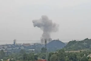 Ракети масовано вдарили по окупованому Донецьку (фото)