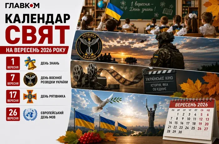 Державні та міжнародні свята у вересні 2026: як працюватимуть та що відзначатимуть українці