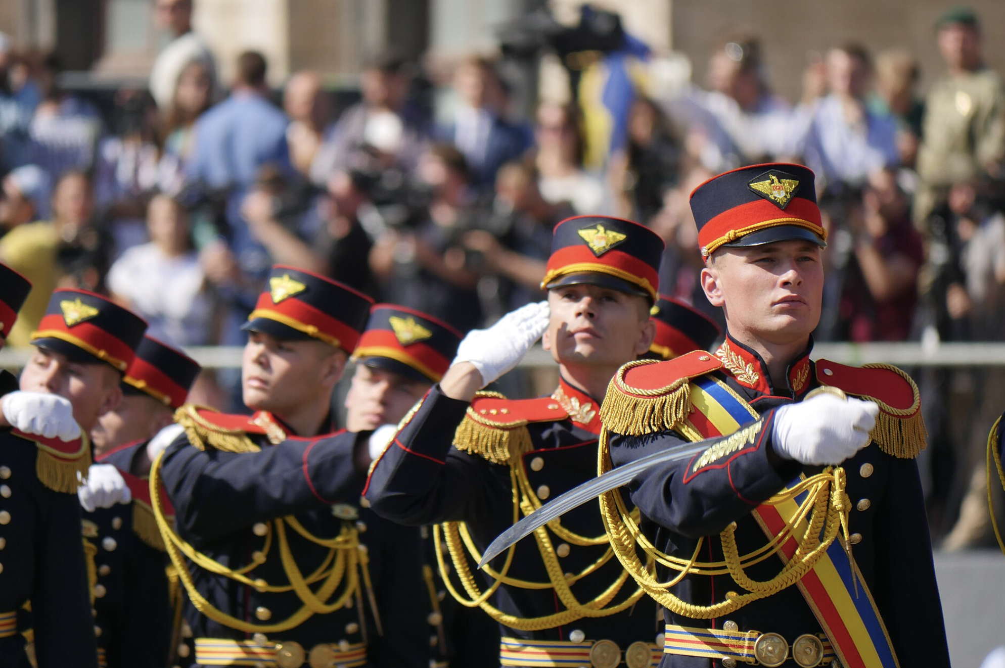 Військові Молдови під час святкування Дня незалежності України, Київ, 2018 рік