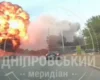 Момент удару РФ по автівках у Павлограді потрапив на відео