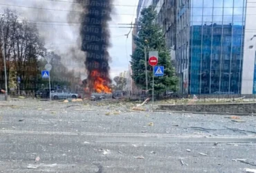 Влучання дрона біля офісу в Соломʼянському районі: троє загиблих, є поранені