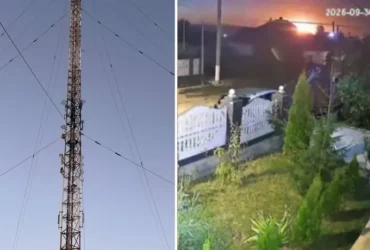 У Молдові дрон вибухнув біля вежі мобільного зв’язку (фото)