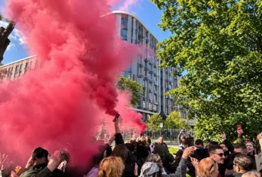 На столичних Теремках тривають протести через будівництво теплотраси