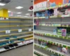 Київ: у «Єві» та «Аврорі» спорожніли полиці з товарами для жінок (фото)