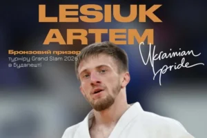 Український дзюдоїст Артем Лесюк здобув бронзу на етапі Grand Slam