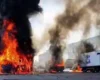 Російська атака знищила вантажівки АТБ на Одещині