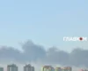 У Голосіївському районі Києва почалася пожежа після атаки РФ