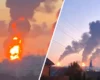 Момент удару по Московському НПЗ потрапив на відео
