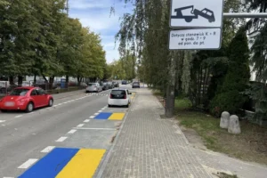 Синьо-жовта розмітка здійняла хвилю обурення у Польщі