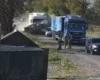 Масштабна ДТП у Тячеві. Вантажівка протаранила автівки перед блокпостом