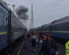 Через атаку Росії загорілися АЗС та вантажівки біля кордону з Польщею