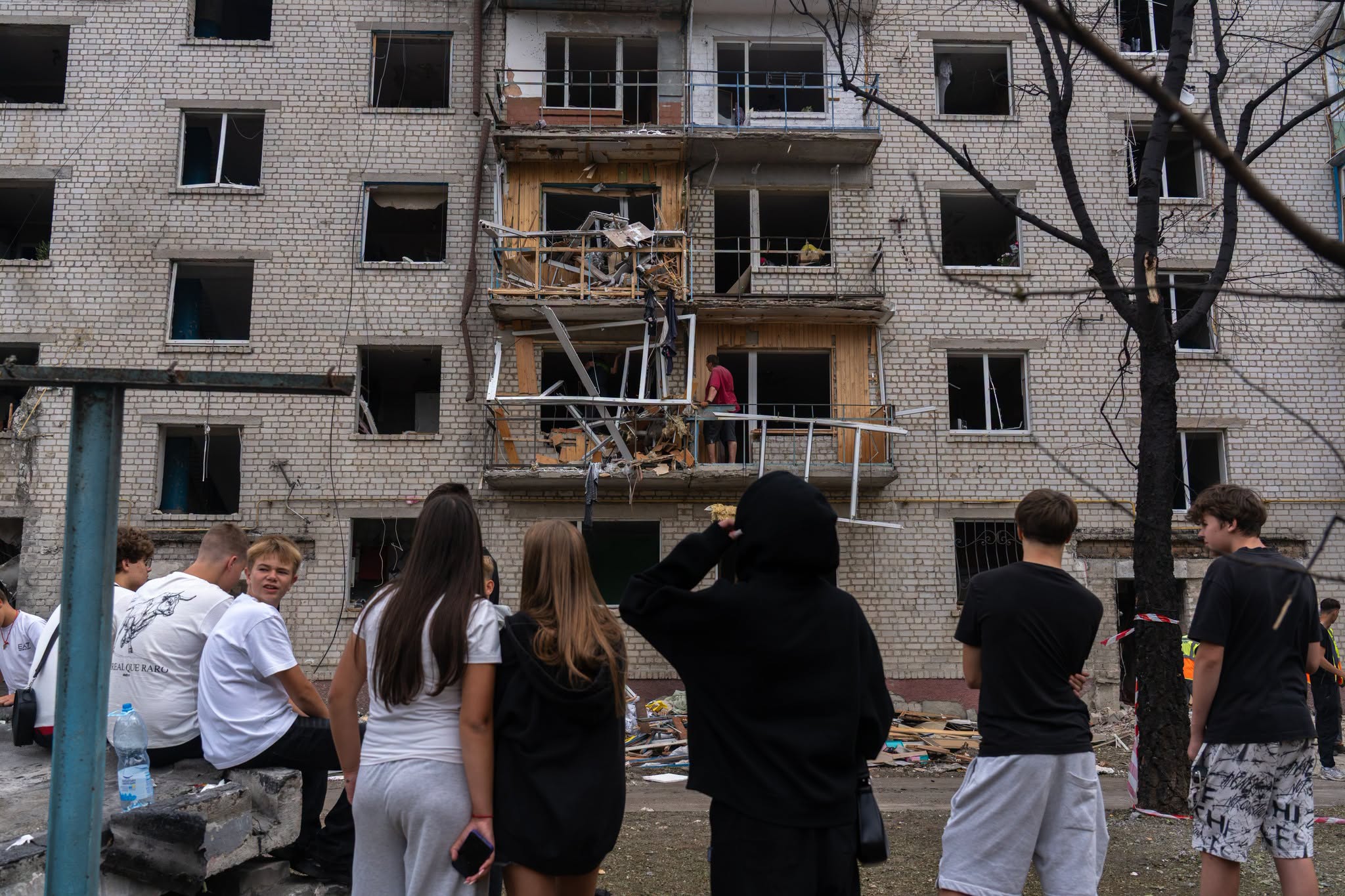 Зруйнований окупантами 1 вересня будинок у Борисполі