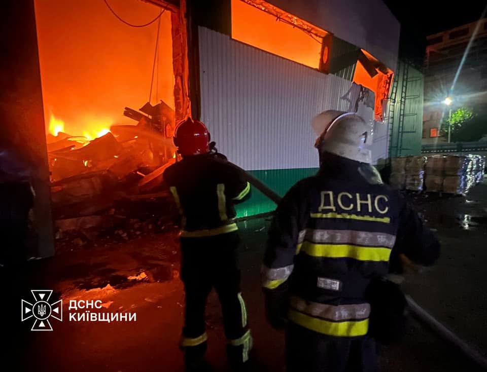 Після влучання дрона виникла пожежа