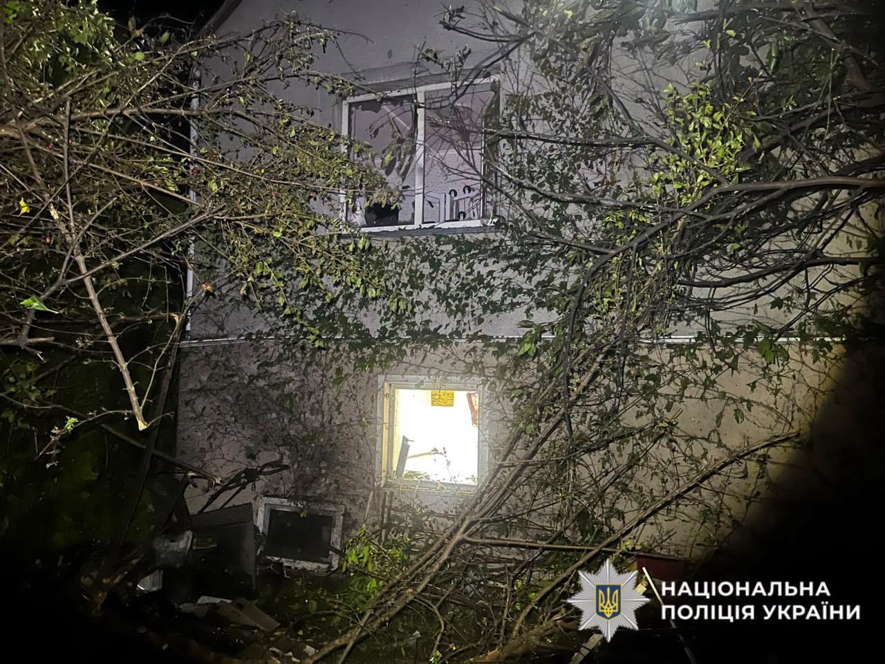 Пошкоджений будинок на Київщині