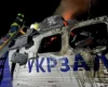 Уночі на Волині через російський удар загорівся тепловоз (фото)