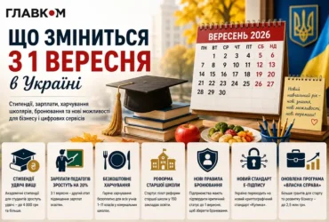 Стипендії, зарплати та бронювання: що зміниться з 1 вересня в Україні