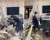 Мережу зворушило відео, на якому жінка грає «Ніч яка місячна» у знищеній дроном квартирі (відео)