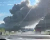 Ворожа атака на Київщину: у Броварському районі горить склади (відео)