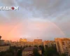 У небі над Києвом після вибухів і дощу з’явилася веселка