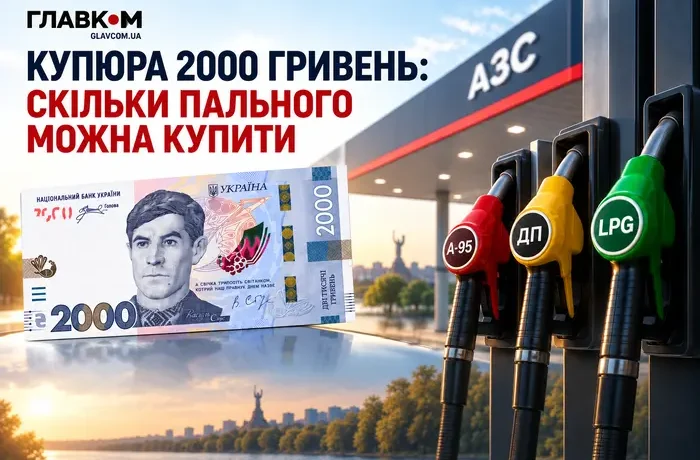 2000 грн на АЗС: скільки бензину, дизеля та газу можна купити за нову банкноту
