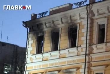 Удар по Академії наук: який вигляд має місце атаки ввечері (фото)