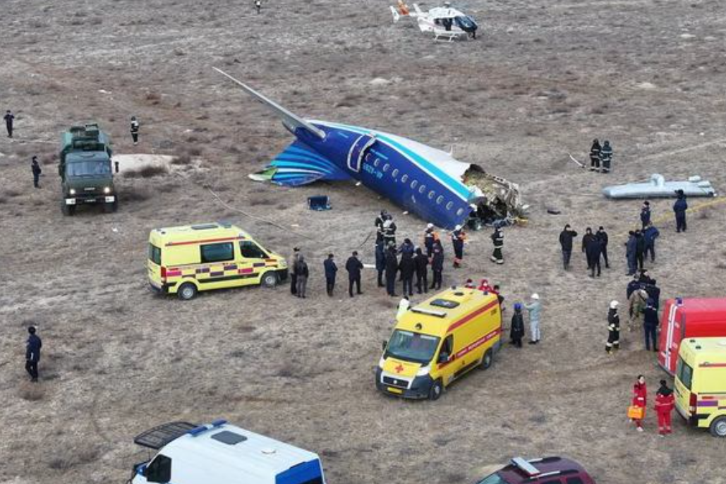 Путін спробував звинуватити Україну в катастрофі літака Azal, який Росія збила 25 грудня 2024 року