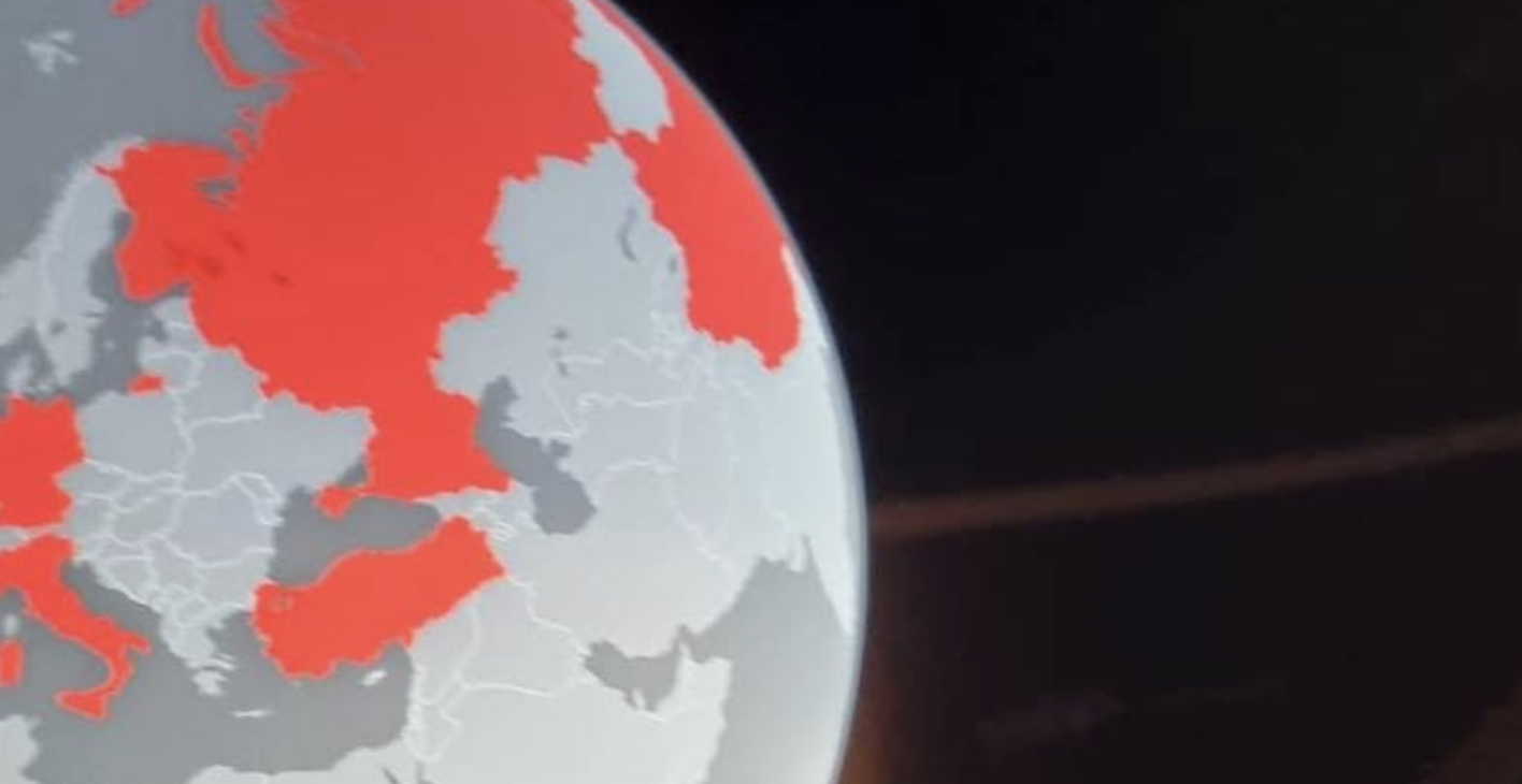 Одна з карт, які демонструються відвідувачам музею