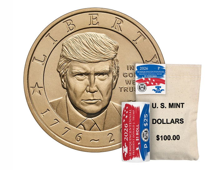 Монети з Трампом розкупили за кілька годин після старту продажів фото 1