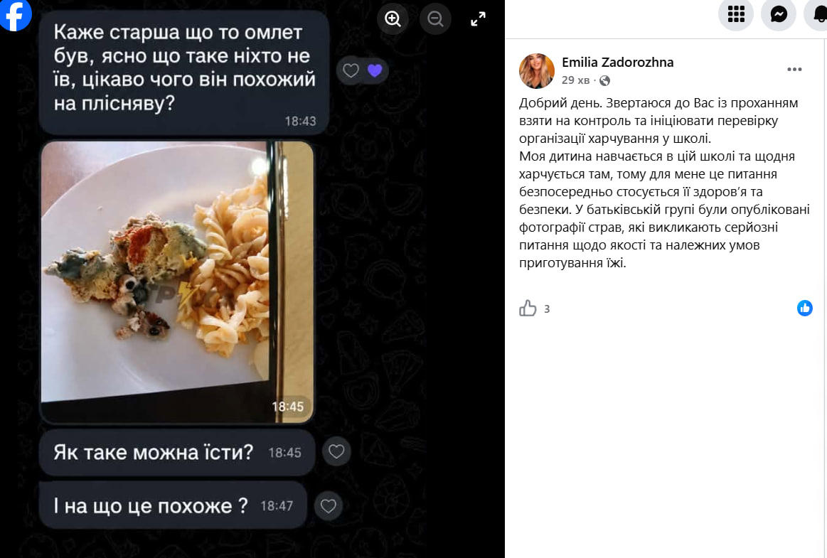 «Що це на тарілці?» У львівській школі вибухнув скандал навколо безкоштовних обідів фото 5