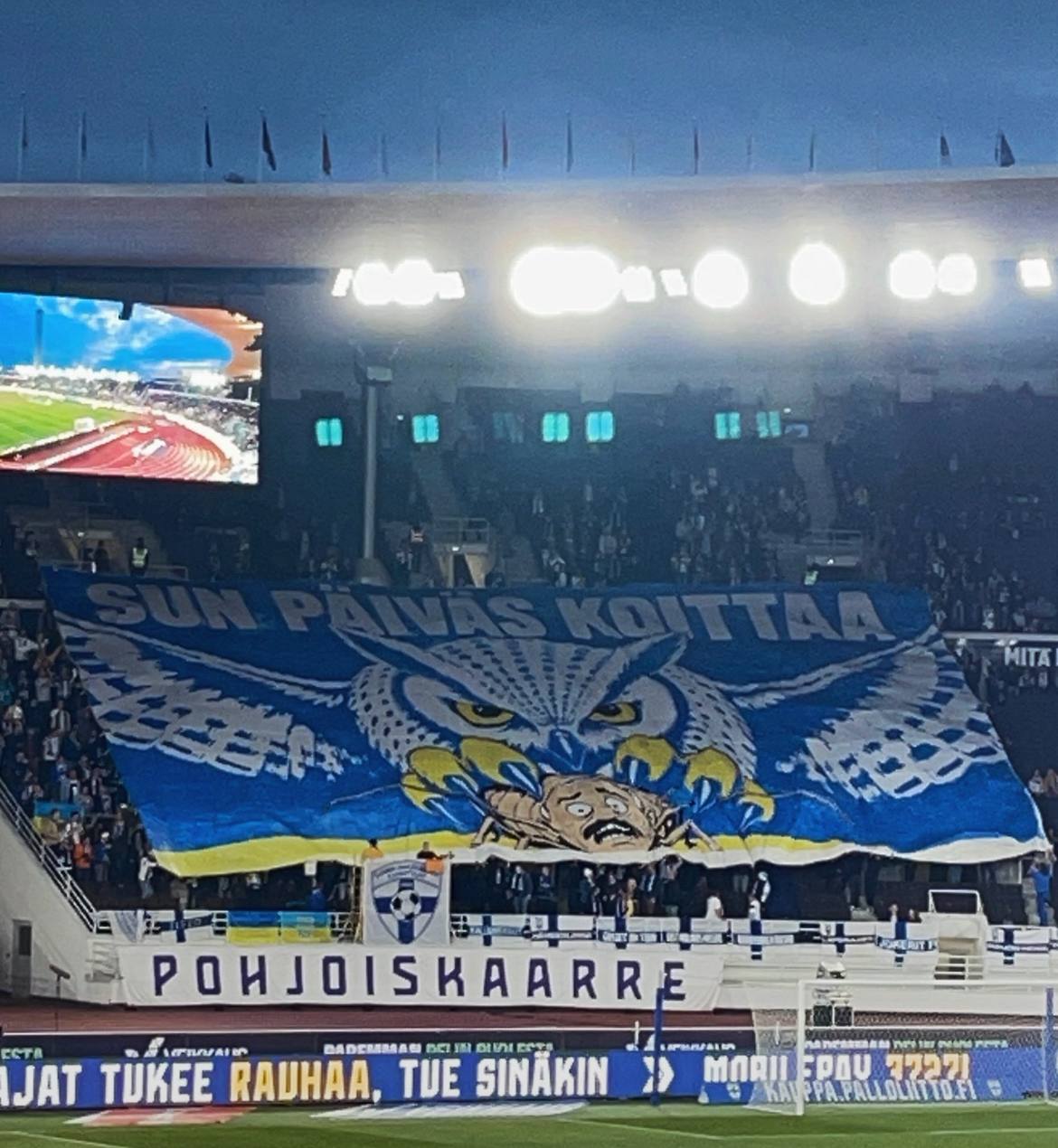 «Твій день настане». Фінські вболівальники розгророрнури антилукашенківьский банер на матчі з Білоруссю (фото) фото 1