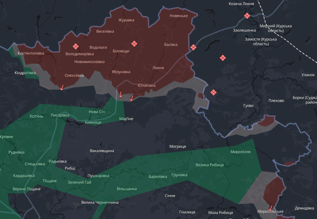 Карта бойових дій в Україні станом на 7 жовтня 2026 року фото 1