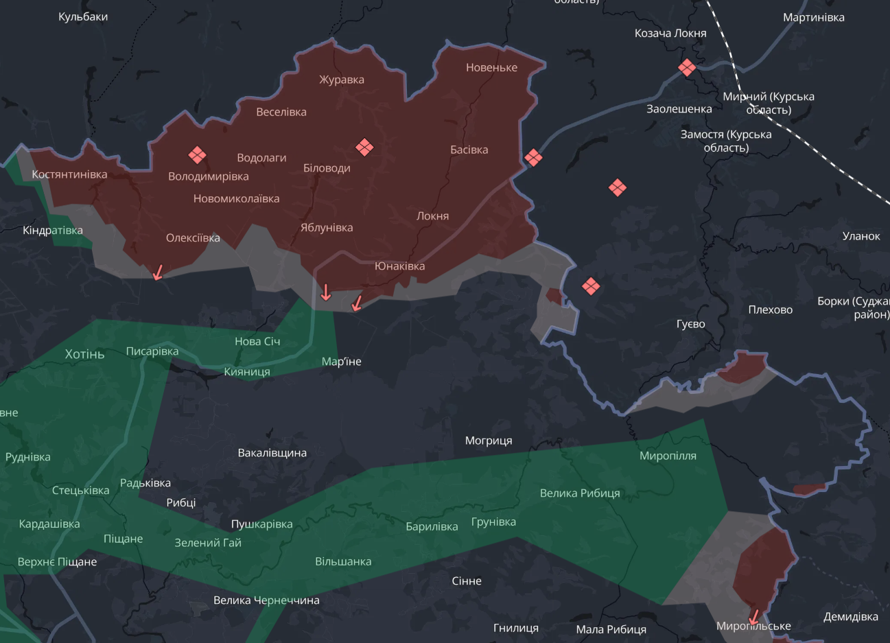 Карта бойових дій в Україні станом на 8 жовтня 2026 року фото 1