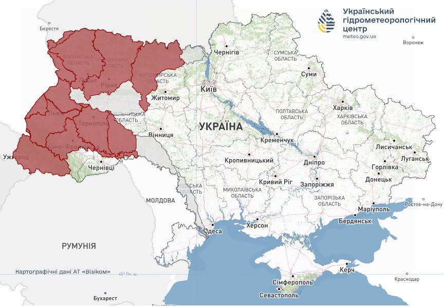 В Україні дощі та перший мокрий сніг у Карпатах: погода на 16 жовтня 2026 фото 2