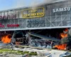 Окупанти вдарили по торговельному центру в Запоріжжі (фото)
